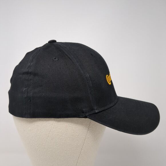 Continental Fitted Hat Black One Size Embroidered Solid Vent Holes - Picture 4 of 8